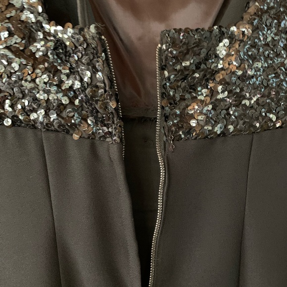 Vintage 60s Ann Barry Sequined Dress Small Party Cocktail Formal Mod LBD Black - Picture 8 of 15